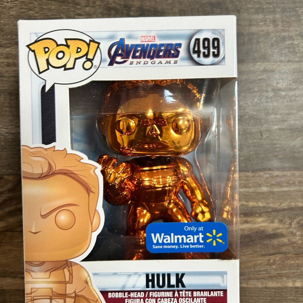 Funko Pop Avengers Endgame Hulk Gold Bobblehead